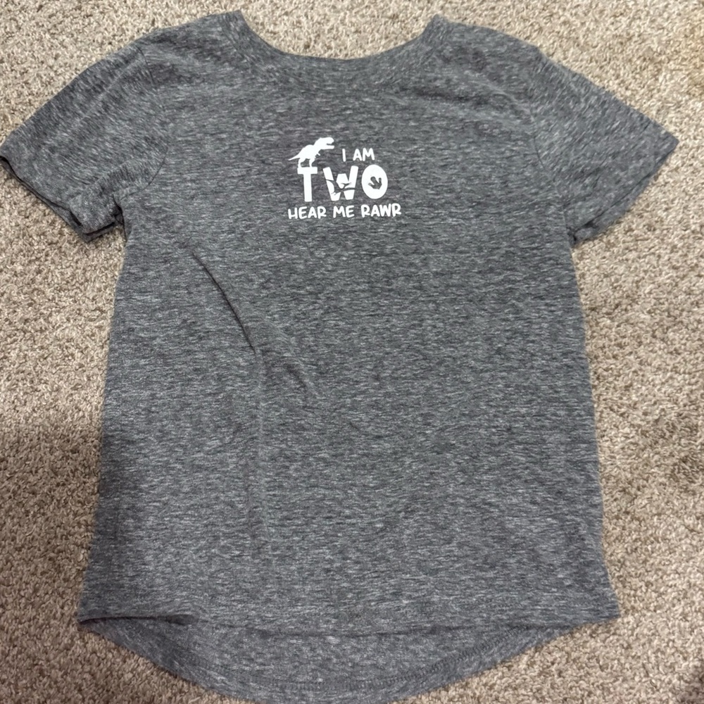 3T birthday Dino shirt for two year old